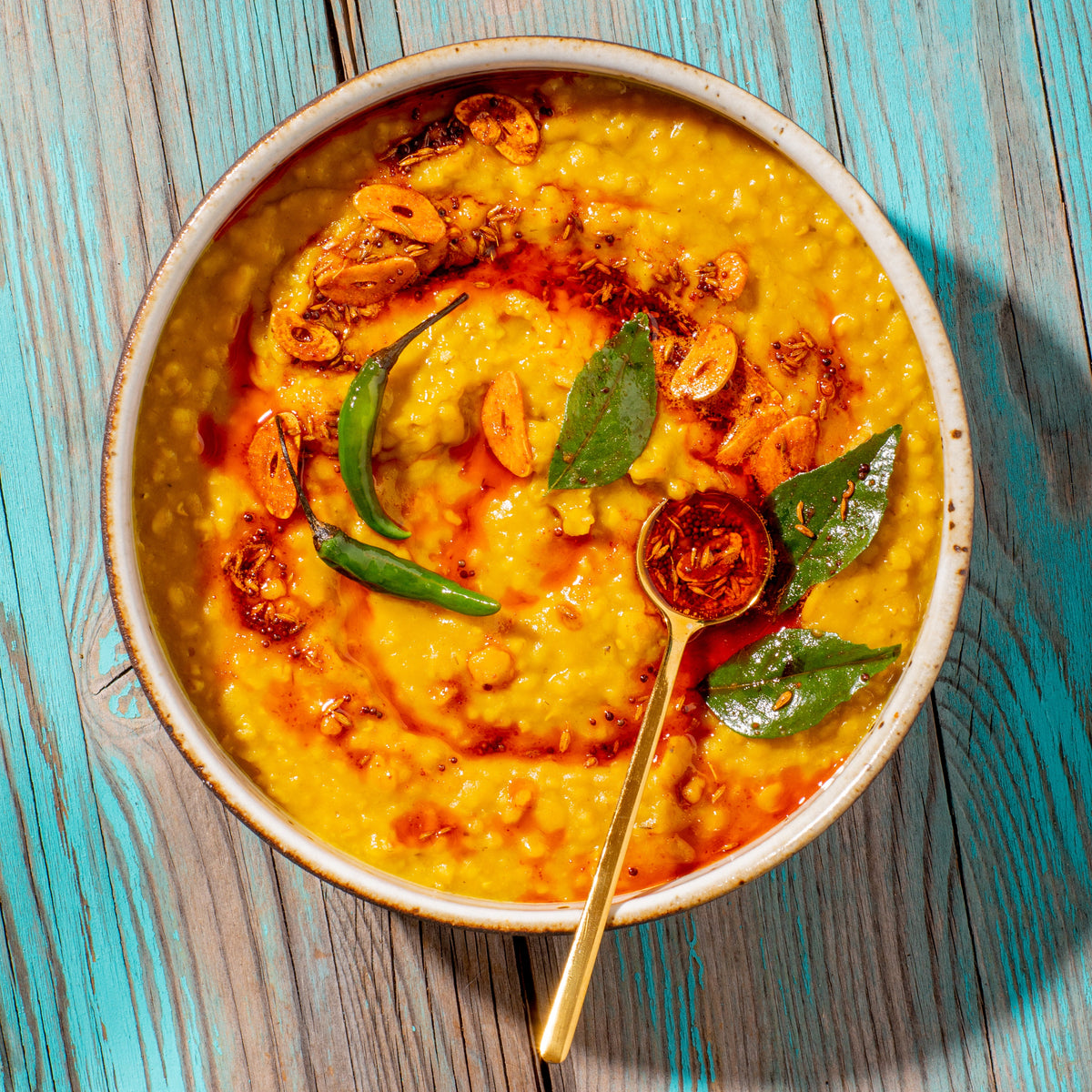 Asha's Savory Turmeric Lentil 'n' Oats