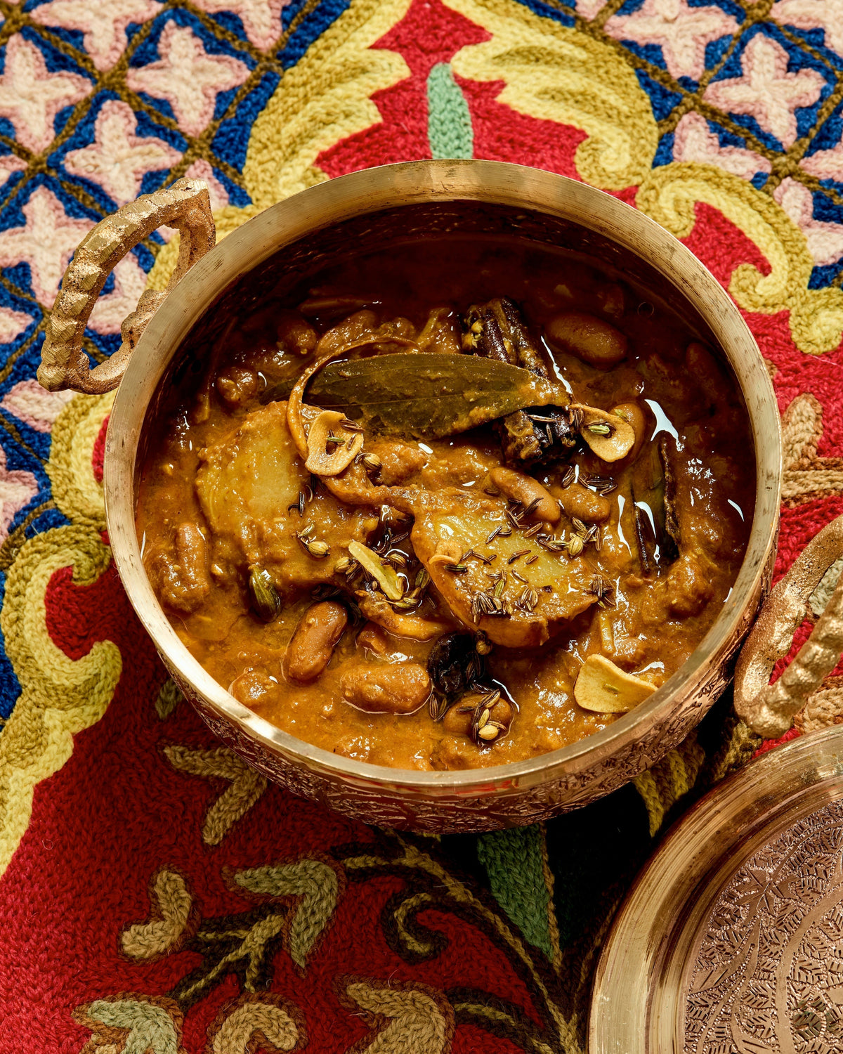 Kashmiri Kidney Beans with Roasted Turnips