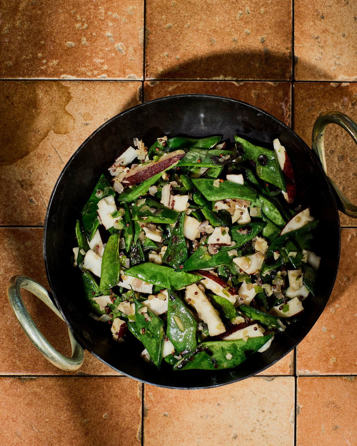 Romano Bean and Coconut Stir-Fry