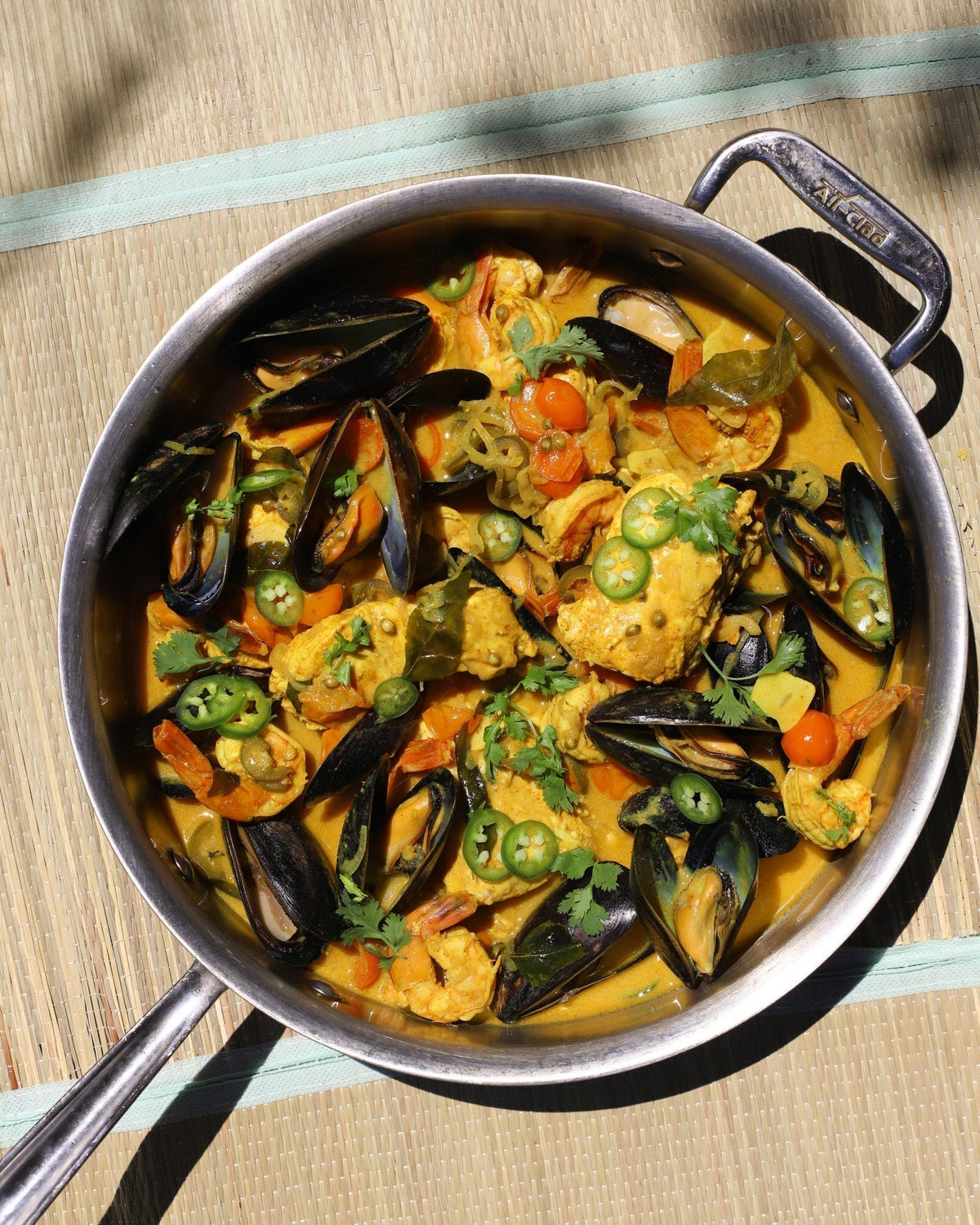 Sana's Any Fish or Seafood Coconut Curry